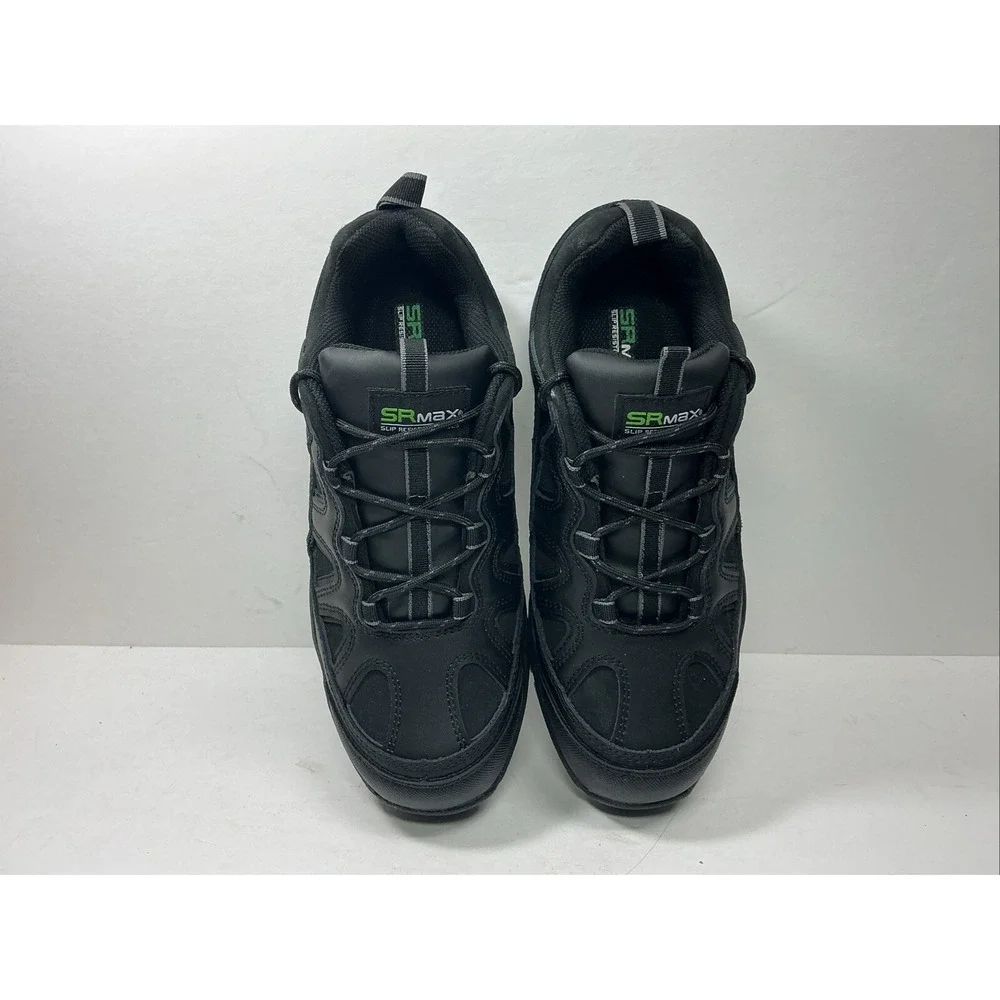 SR Max Work Shoes Mens Sz 9.5 EW Black Safety Toe Slip Resistant Sneakers New